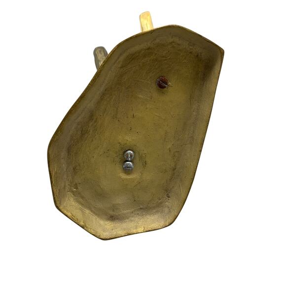 Vintage Brass Saguaro Cactus Roadrunner Statue Southwestern Decor 60s MCM - Picture 5 of 7